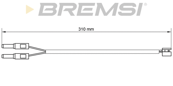 Warning Contact, brake pad wear (WI0672)