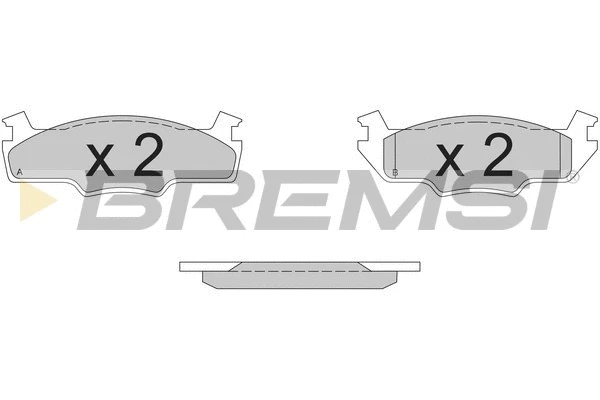 Brake Pad Set, disc brake (BP2162)