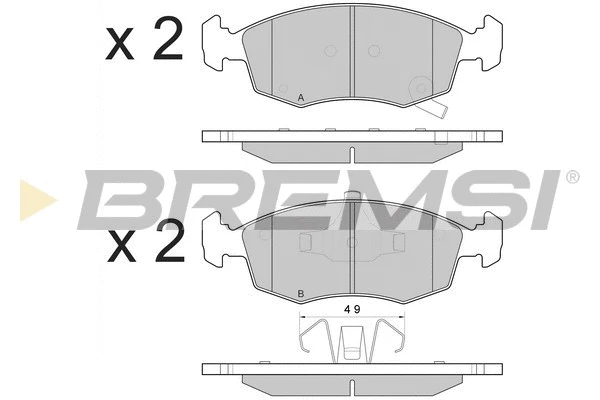 Brake Pad Set, disc brake (BP3553)