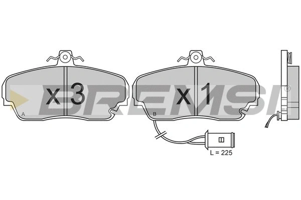 Brake Pad Set, disc brake (BP2394)