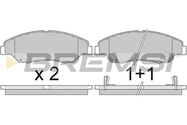 Brake Pad Set, disc brake (BP2911)