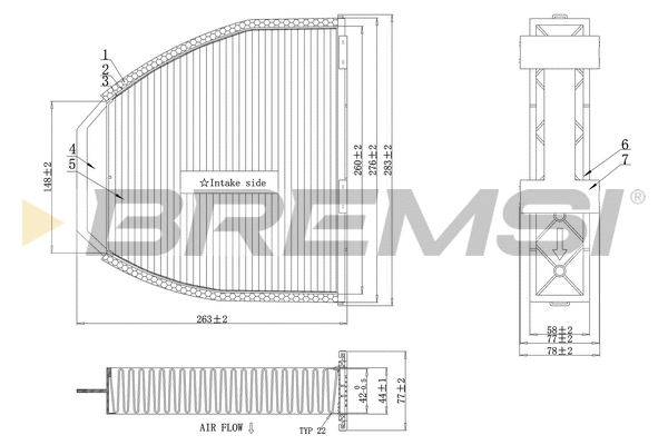 Filter, cabin air (FC0083A)