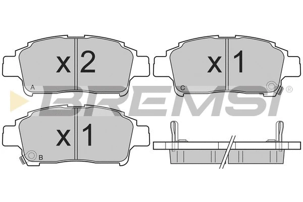 Brake Pad Set, disc brake (BP2839)