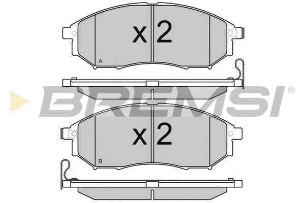 Brake Pad Set, disc brake (BP3350)
