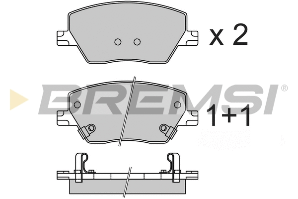 Brake Pad Set, disc brake (BP3735)