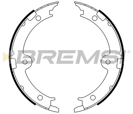 Brake Shoe Set, parking brake (GF0974)