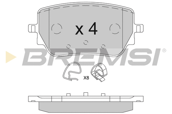 Brake Pad Set, disc brake (BP3850)