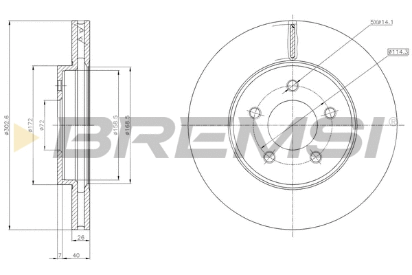 Brake Disc (CD8357V)
