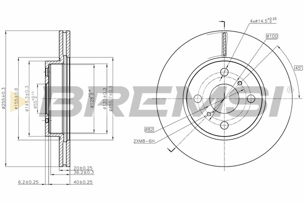 Brake Disc (CD7710V)