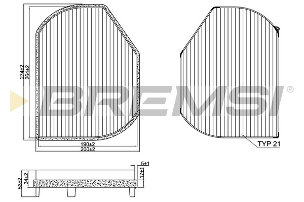 Filter, cabin air (FC1331C)