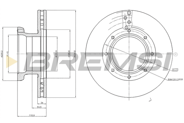 Brake Disc (CD5187V)