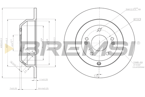 Brake Disc (CD7873S)