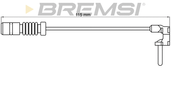 Warning Contact, brake pad wear (WI0597)