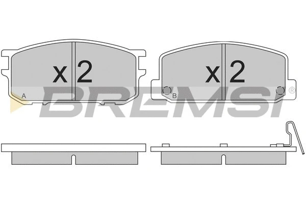Brake Pad Set, disc brake (BP2167)