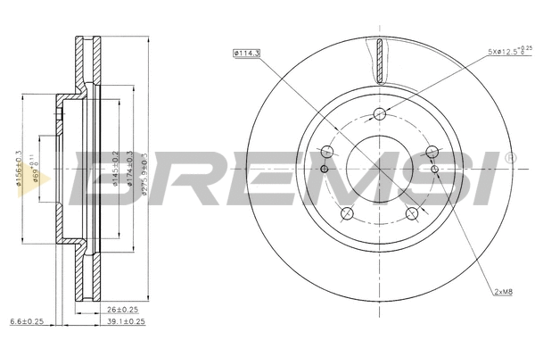 Brake Disc (CD7599V)