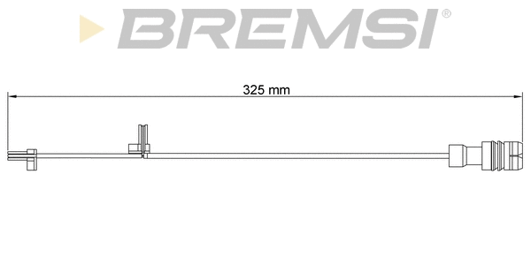 Warning Contact, brake pad wear (WI0537)