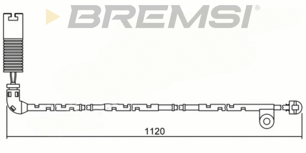 Warning Contact, brake pad wear (WI0621)