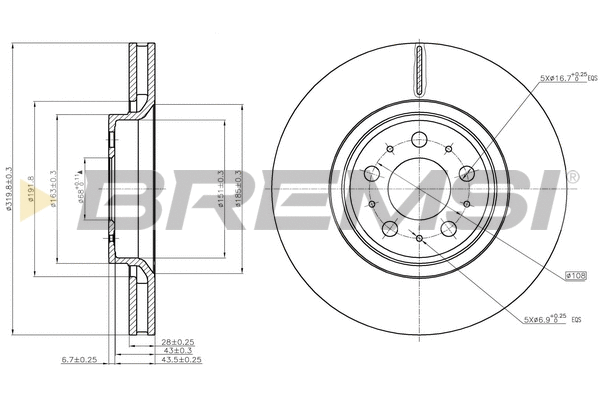 Brake Disc (CD7898V)