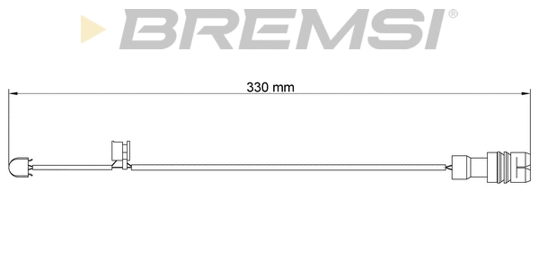 Warning Contact, brake pad wear (WI0536)