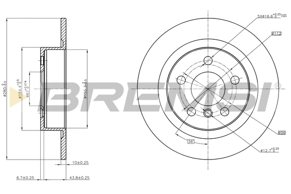Brake Disc (CD8612S)