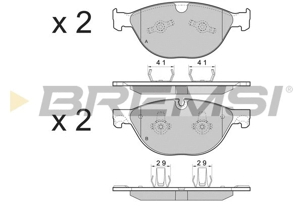 Brake Pad Set, disc brake (BP3483)