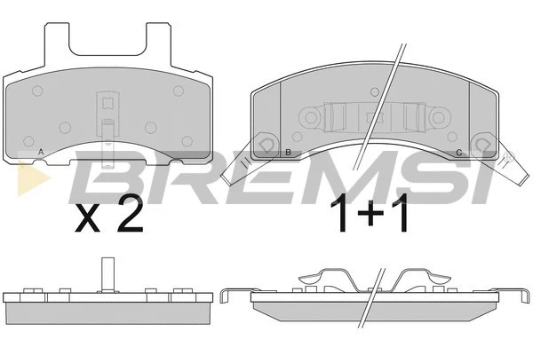 Brake Pad Set, disc brake (BP2885)