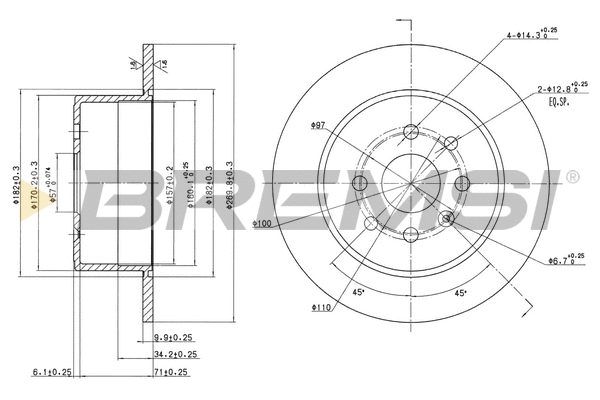 Brake Disc (CD6329S)