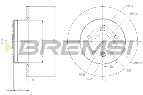 Brake Disc (CD7980S)