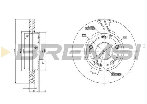 Brake Disc (CD7035V)
