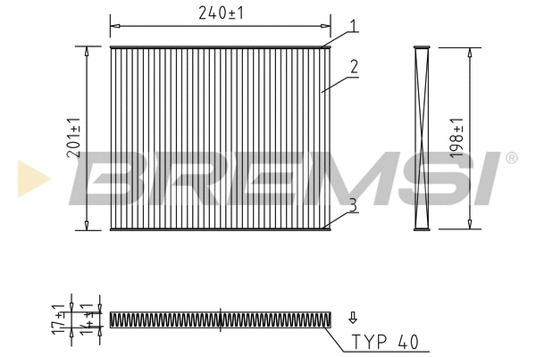 Filter, cabin air (FC0975)