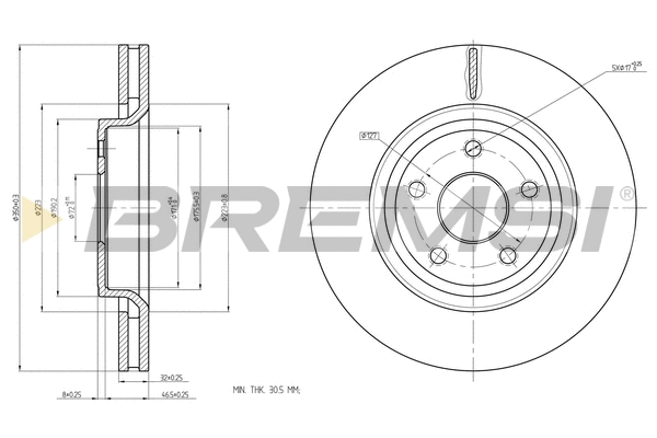 Brake Disc (CD8097V)