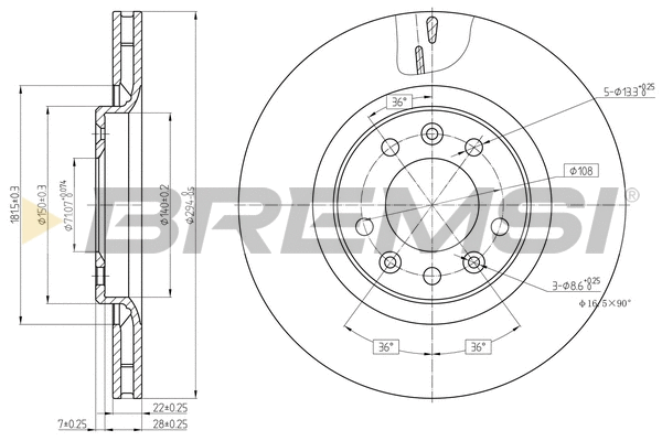 Brake Disc (CD7326V)