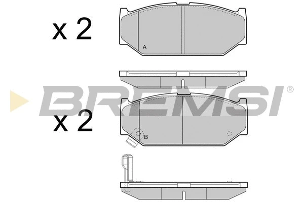 Brake Pad Set, disc brake (BP3455)