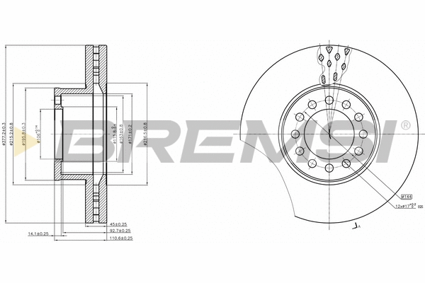 Brake Disc (CD5331V)