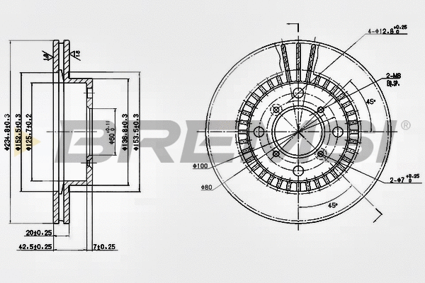 Brake Disc (CD6978V)