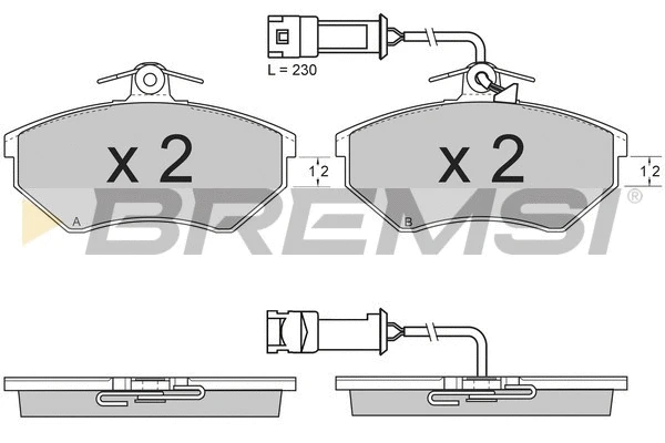 Brake Pad Set, disc brake (BP2637)