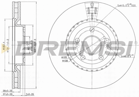 Brake Disc (CD7139V)