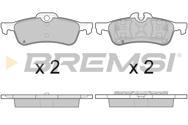 Brake Pad Set, disc brake (BP3075)
