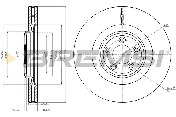 Brake Disc (CD8107V)