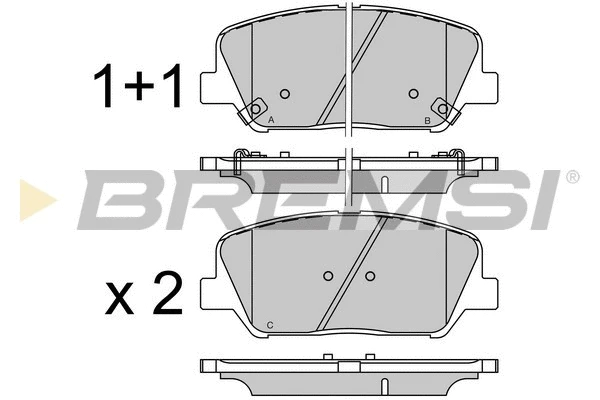 Brake Pad Set, disc brake (BP3530)