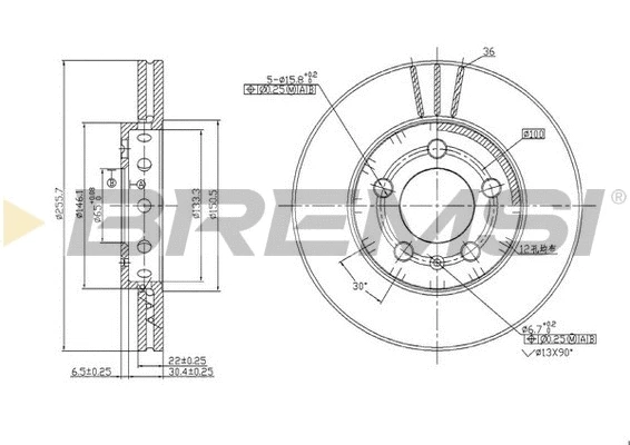 Brake Disc (CD6927V)