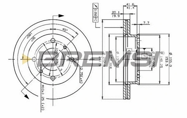 Brake Disc (CD6259V)