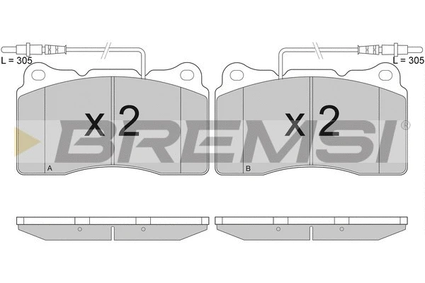 Brake Pad Set, disc brake (BP2924)