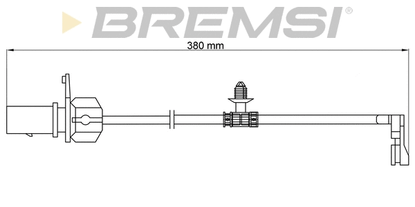 Warning Contact, brake pad wear (WI0913)