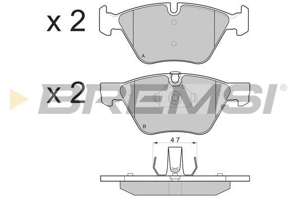 Brake Pad Set, disc brake (BP3108)