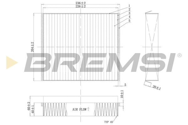 Filter, cabin air (FC1333)
