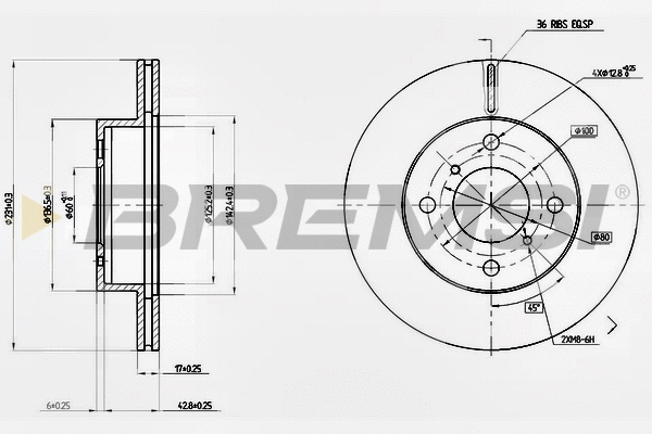 Brake Disc (CD7117V)