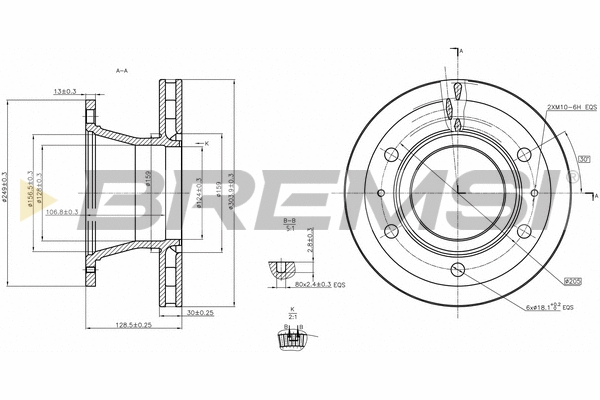 Brake Disc (CD5322V)