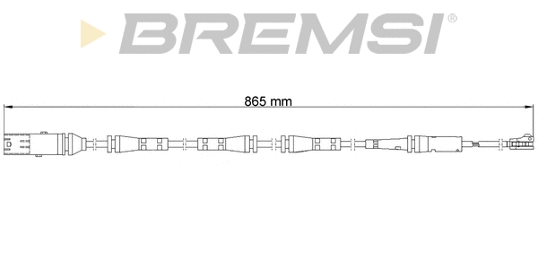 Warning Contact, brake pad wear (WI0982)