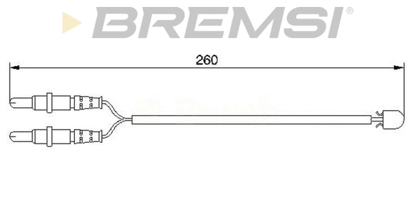 Warning Contact, brake pad wear (WI0654)